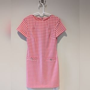 Tommy Hilfiger dress, pink checkered, size 4